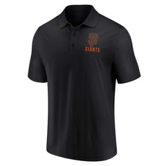 San Francisco Giants Two-Pack Logo Lockup Polo Set Black/White