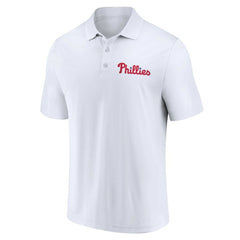 Philadelphia Phillies Two-Pack Logo Lockup Polo Set Red/White