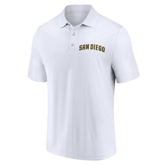 San Diego Padres Two-Pack Logo Lockup Polo Set Brown/White