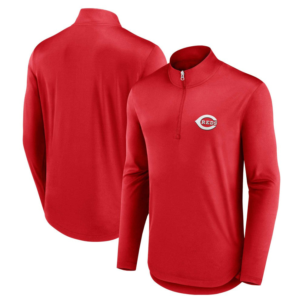 Cincinnati Reds Quarterback Quarter-Zip Top Red