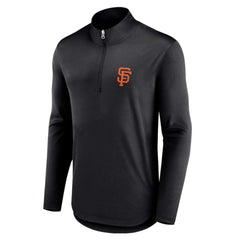 San Francisco Giants Quarterback Quarter-Zip Top Black