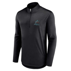 Miami Marlins Quarterback Quarter-Zip Top Black