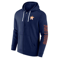 Houston Astros Offensive Line Up Lightweight Full-Zip Hoodie Navy