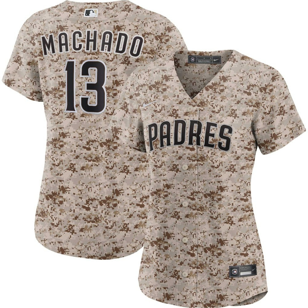 Manny Machado San Diego Padres Women's USMC Alternate Replica Player Jersey Camo | Nike