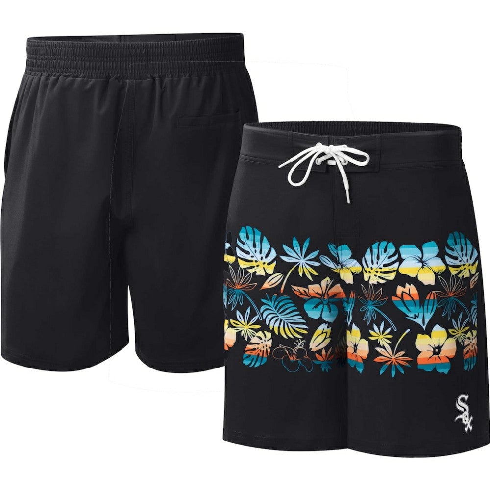 Chicago White Sox G-III Sports by Carl Banks Breeze Volley Swim Shorts Black