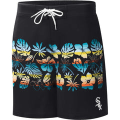 Chicago White Sox G-III Sports by Carl Banks Breeze Volley Swim Shorts Black