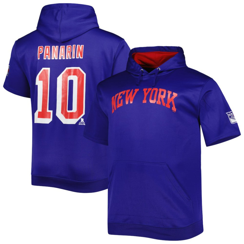 Artemi Panarin New York Rangers Fanatics Big & Tall Name & Number Pullover Hoodie Blue