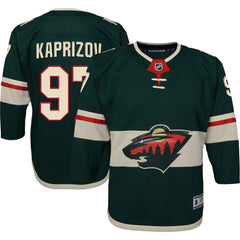 Kirill Kaprizov Minnesota Wild Youth Home Premier Player Jersey Green