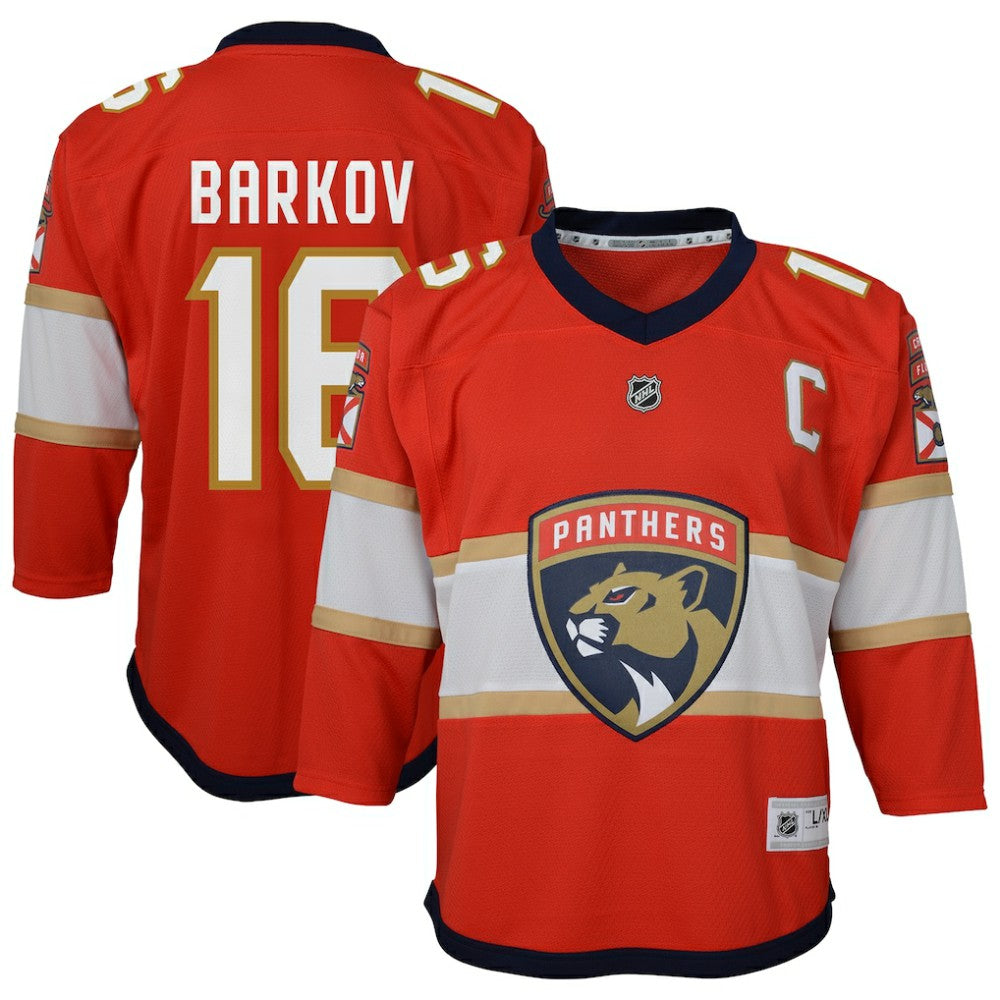 Aleksander Barkov Florida Panthers Youth Home Captain Replica Player Jersey Red