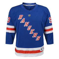 Mika Zibanejad New York Rangers Youth Home Replica Player Jersey Blue