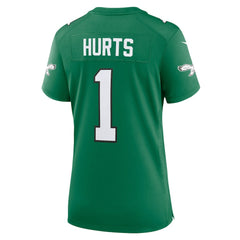 Jalen Hurts Philadelphia Eagles Women's Game Player Jersey - Kelly Green