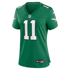 A.J. Brown Philadelphia Eagles Women's Player Jersey - Kelly Green