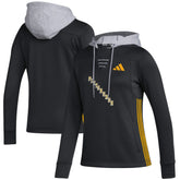 Pittsburgh Penguins adidas Women's Refresh Skate Lace AEROREADY Pullover Hoodie Black