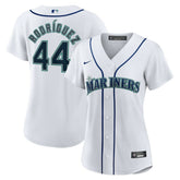 Julio Rodriguez Seattle Mariners Women's Home Replica Player Jersey - White