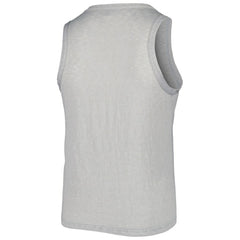 Pittsburgh Pirates Soft as a Grape Women's Plus Size High Neck Tri-Blend Tank Top Gray
