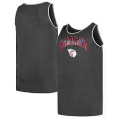 Cleveland Guardians Profile Big & Tall Arch Over Logo Tank Top Heather Charcoal