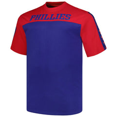 Philadelphia Phillies Profile Big & Tall Yoke Knit T-Shirt Red/Royal