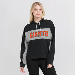 San Francisco Giants Women's Filled Stat Sheet Pullover Hoodie Black