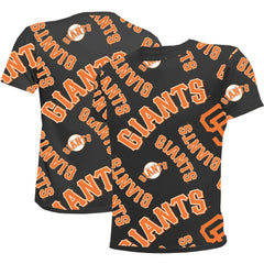 San Francisco Giants Stitches Youth Allover Team T-Shirt Black