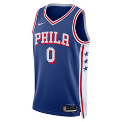 Tyrese Maxey Philadelphia 76ers Unisex Swingman Jersey - Icon Edition - Royal