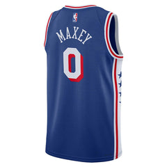 Tyrese Maxey Philadelphia 76ers Unisex Swingman Jersey - Icon Edition - Royal