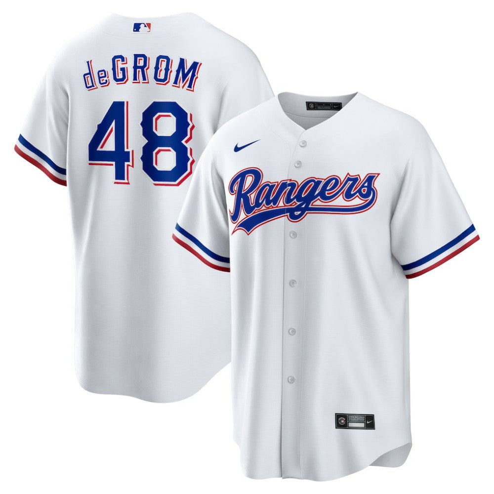 Jacob deGrom Texas Rangers Home Replica Player Jersey White | Nike
