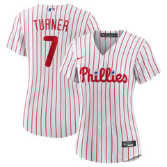Trea Turner Philadelphia Phillies Women's Home Replica Player Jersey White | Nike