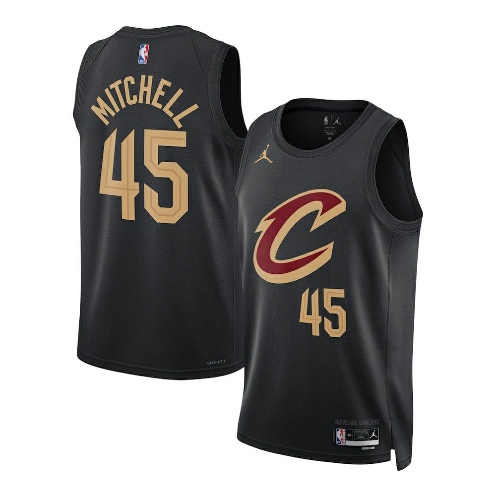 Donovan Mitchell Cleveland Cavaliers Jordan Brand Unisex Swingman Jersey sale - Statement Editi- Black outlet