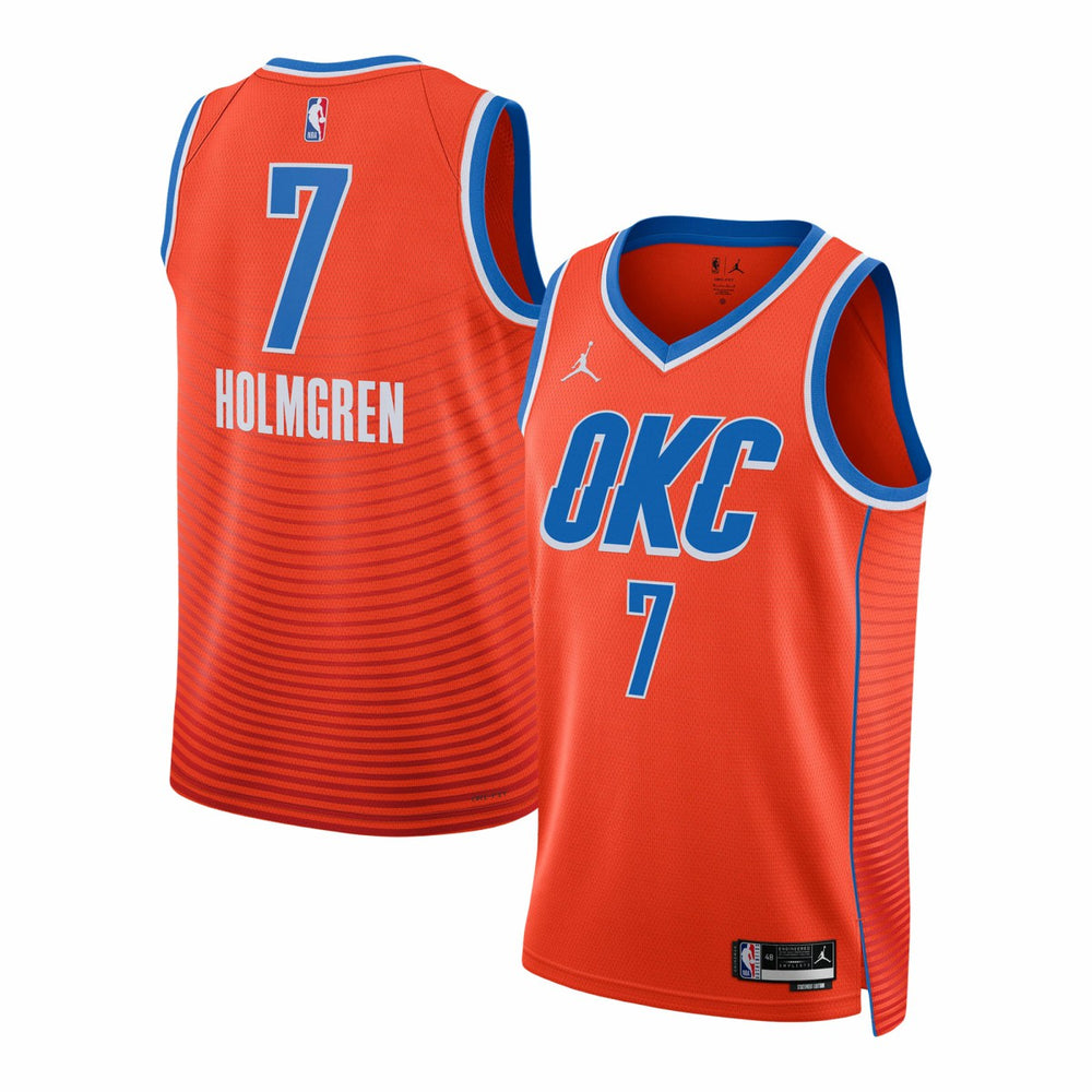 Chet Holmgren Oklahoma City Thunder Jordan Brand Unisex Swingman Jersey - Statement Edition - Orange for sale