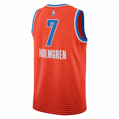 Chet Holmgren Oklahoma City Thunder Jordan Brand Unisex Swingman Jersey - Statement Edition - Orange for sale
