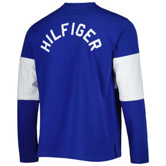 Tampa Bay Lightning Tommy Hilfiger Walter Lace-Up Long Sleeve Top Blue