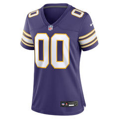 Minnesota Vikings Women's Classic Custom Game Jersey - Purple