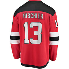 Nico Hischier New Jersey Devils Fanatics Captain Patch Home Breakaway Jersey Red