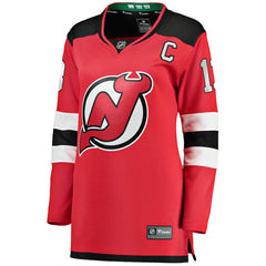 Nico Hischier New Jersey Devils Fanatics Women's Captain Patch Home Breakaway Jersey Red