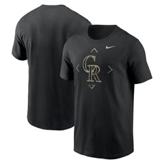 Colorado Rockies Camo Logo T-Shirt Black | Nike