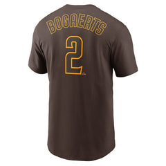 Xander Bogaerts San Diego Padres Name & Number T-Shirt Brown | Nike