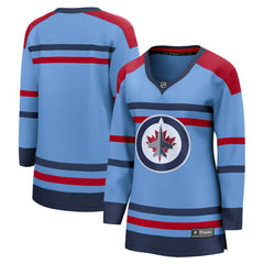 Winnipeg Jets Fanatics Women's Alternate Anniversary Breakaway Jersey Light Blue