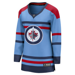 Winnipeg Jets Fanatics Women's Alternate Anniversary Breakaway Jersey Light Blue