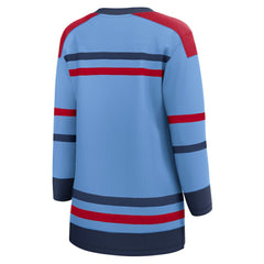 Winnipeg Jets Fanatics Women's Alternate Anniversary Breakaway Jersey Light Blue