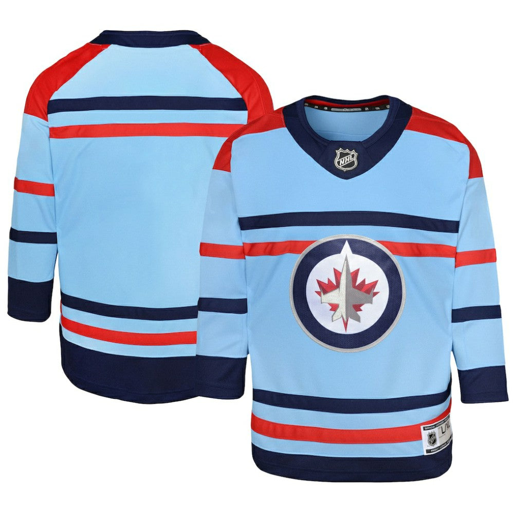 Winnipeg Jets Youth Anniversary Premier Jersey Light Blue