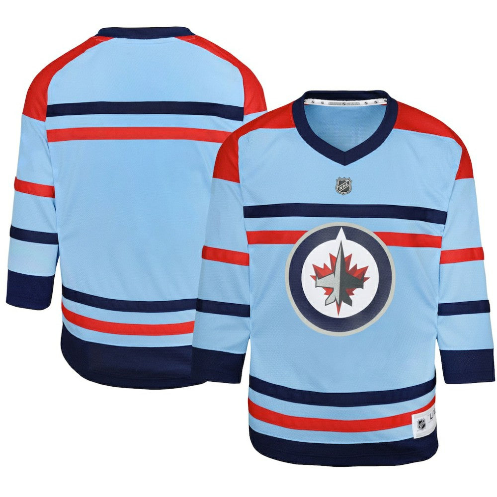Winnipeg Jets Youth Anniversary Replica Jersey Light Blue