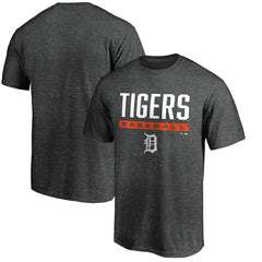 Detroit Tigers Team Win Stripe T-Shirt Charcoal