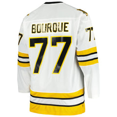 Ray Bourque Boston Bruins Mitchell & Ness Big & Tall Captain Patch Blue Line Player Jersey White
