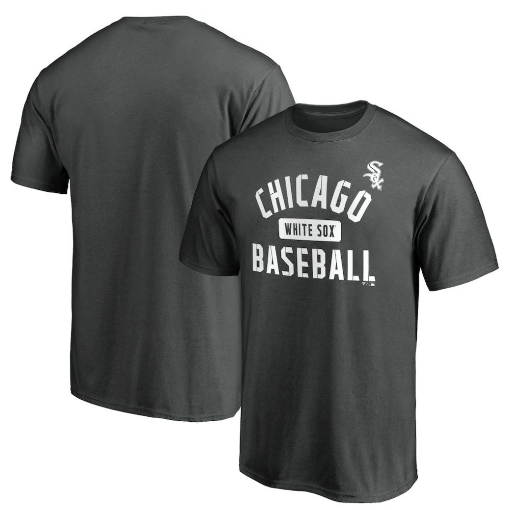 Chicago White Sox Team Primary Pill T-Shirt Charcoal