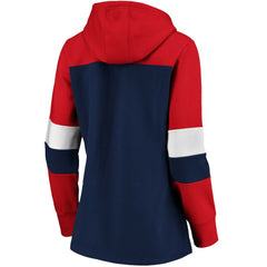 Boston Red Sox Women's Plus Size Colorblock Pullover Hoodie Navy