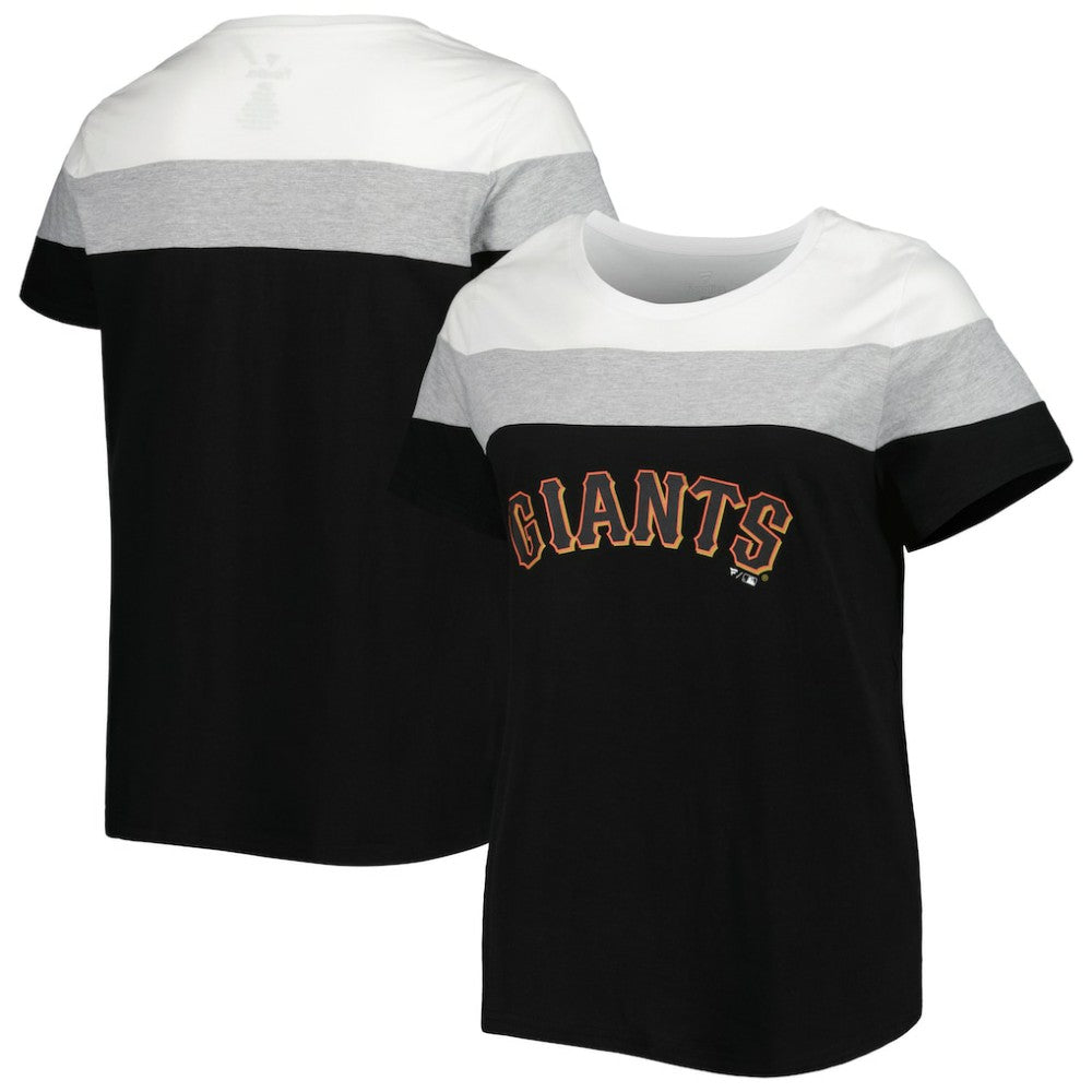 San Francisco Giants Women's Plus Size Colorblock T-Shirt White/Black