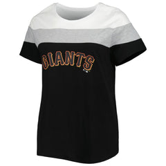 San Francisco Giants Women's Plus Size Colorblock T-Shirt White/Black