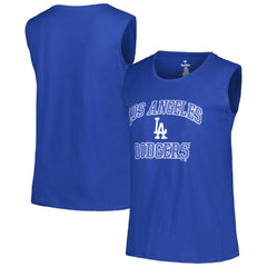 Los Angeles Dodgers Profile Women's Plus Size Tank Top Royal