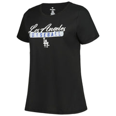 Los Angeles Dodgers Profile Women's Plus Size T-Shirt Combo Pack Black/Heather Gray