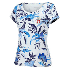 Boston Red Sox Tommy Bahama Women's Aubrey Romantic Blooms IslandZone T-Shirt White